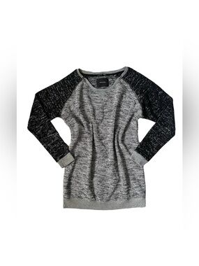 Maison Scotch • Les Bon Vivants Knit Sweater Dress Top Heathered Zipper Sleeves